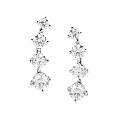 Orecchini Amen Diamonds Cascata con Zirconi Bianchi