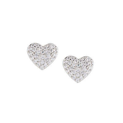 Orecchini Amen Diamonds Cuori Pavè