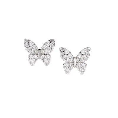 Orecchini Amen Diamonds Farfalla Piccola con Zirconi