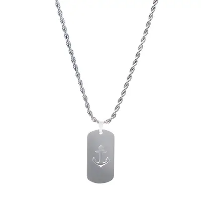 Collana Amen Emotion Targhetta con Ancora