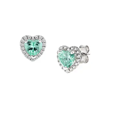 Orecchini Amen Dolce Cuore Verde Acqua
