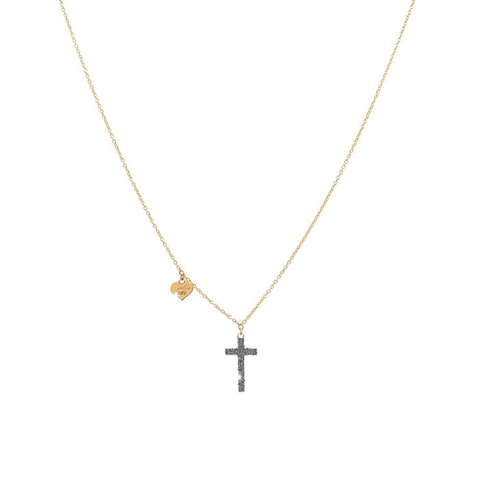 Collana Rebecca Jolie in oro giallo e polvere di diamanti
