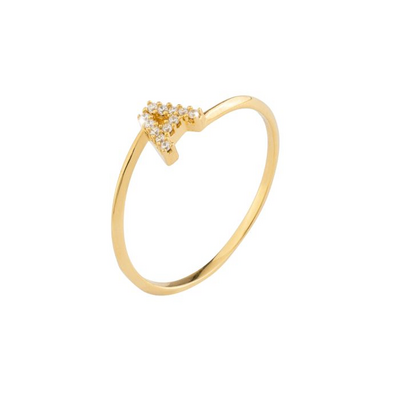 Anello Rebecca Name Lux in oro 18kt e diamanti