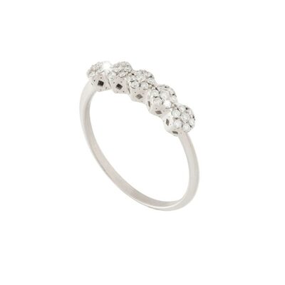 Anello Rebecca in oro 18 Kt e diamanti