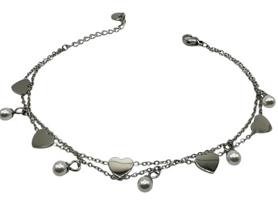 Bracciale Ruah perle e cuori