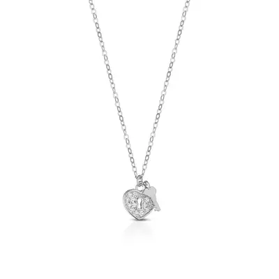 Collana Kulto cuore lucchetto e chiave