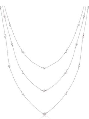 Collana Kulto925 a tre fili con perle