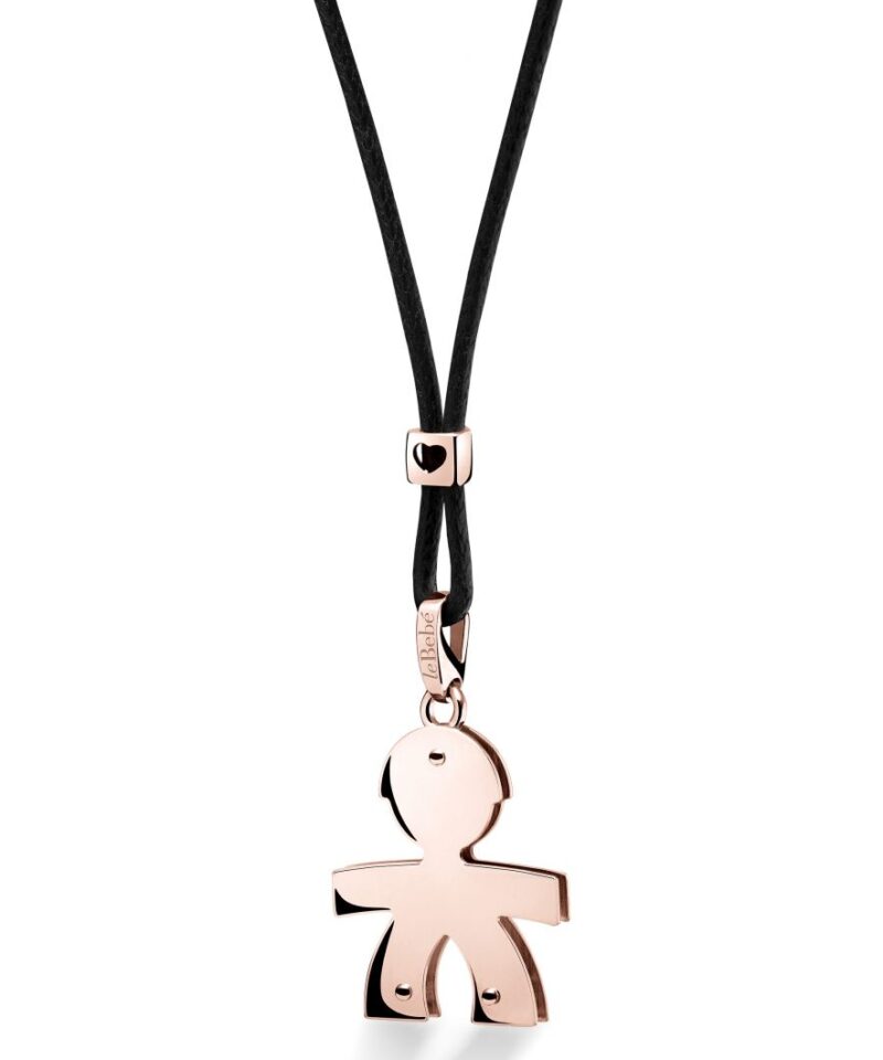 Ciondolo Le Bebè sagoma bimbo in oro rosa