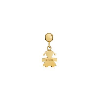 Charm Le Bebè I Tesorini Pop con sagoma bimba in oro giallo