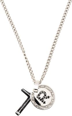 Collana Rebecca con lettera e croce pendente