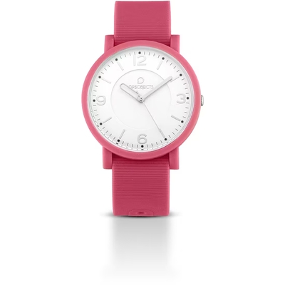 Orologio Ops Object Posh solo tempo Corallo