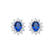 Orecchini Amen  Royal Lady Zircone Blu