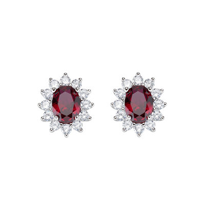 Orecchini Amen Royal Lady Zircone Rubino