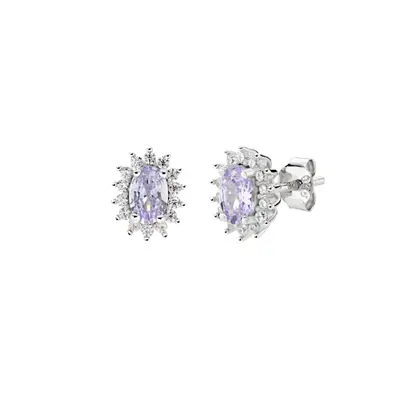Orecchini Amen Mini Royal Lady con Zircone Lillà