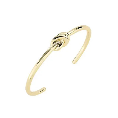 Bracciale Amen Rigido Nodo d'Amore in Ottone Dorato