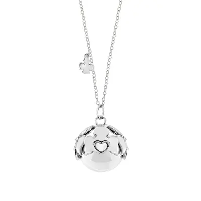 Collana Amen Chiama Angeli in Acciaio Rodiato