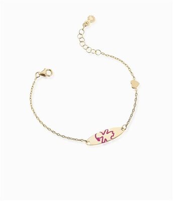 Bracciale Le Bebè in oro giallo con piastrina