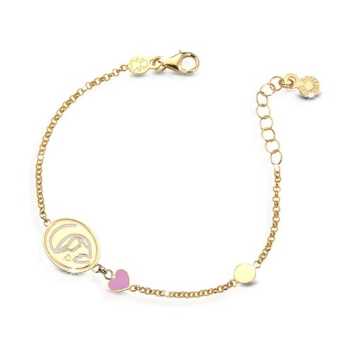 Bracciale Le Bebè  in oro giallo con madonnina