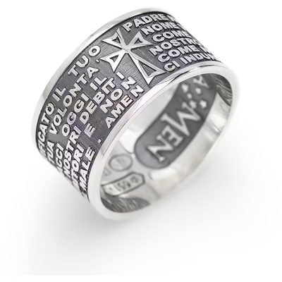 Anello Amen a fascia 
Misura: 18