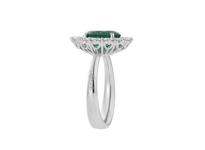 Anello Recarlo in oro 18kt con diamanti e smeraldo