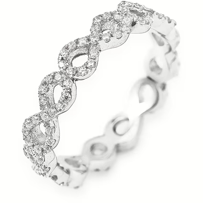 Anello Amen Infinito Zirconi