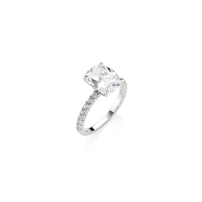 Anello Amen Solitario Zircone Taglio Cuscino