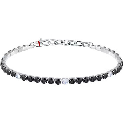 Bracciale Sector Black+White Crystals
