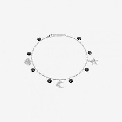 Bracciale Rebecca con pendenti luna, stelle e cuore