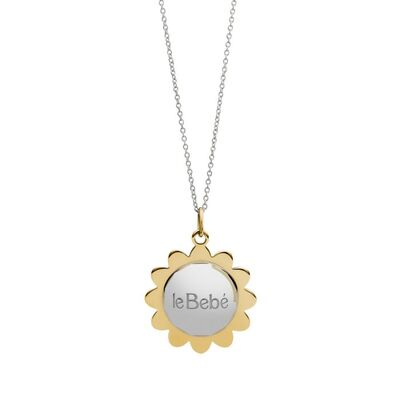Collana Le Bebè I Fiori in argento con petali placcati oro giallo
