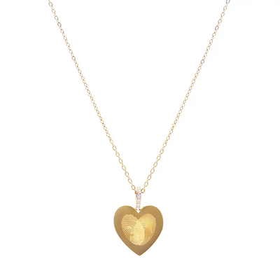 Collana Amen Emotion Dorata con Cuore Pendente
