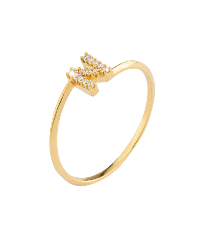 Anello Rebecca Name Lux in oro 18kt e diamanti