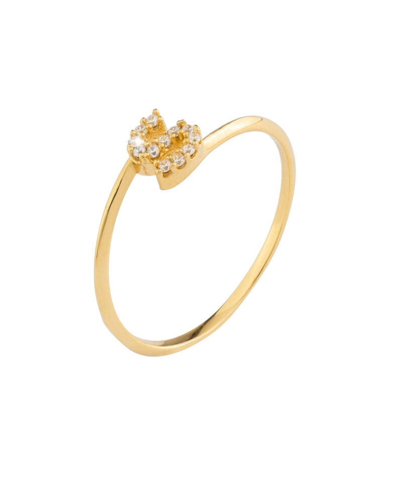 Anello Rebecca Name Lux in oro 18kt e diamanti