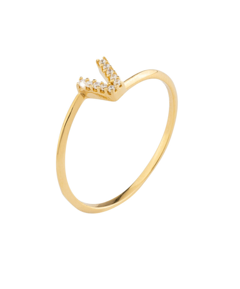 Anello Rebecca Name Lux in oro 18kt e diamanti